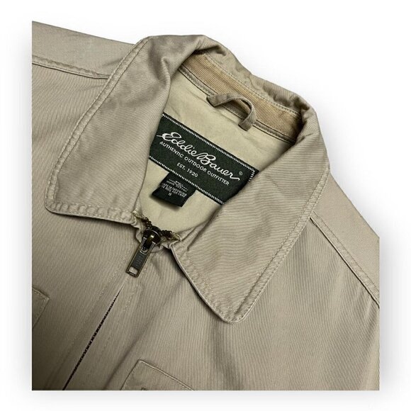 Eddie Bauer Vintage Y2K Cargo Khaki Designer Light Jacket - Womens Small - Picture 2 of 5